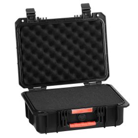 VEVOR Weatherproof Hard Case, Heavy Duty Protective Dry Box Case with Pre-cut Foam, and Retractable Pull Handles for Travel, Hunting, Military