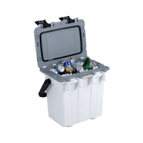 Portable Ultra-Light Cooler 21 QT Hard Ice Chest for Indoor & Outdoor (Type: Coolers, Color: White)